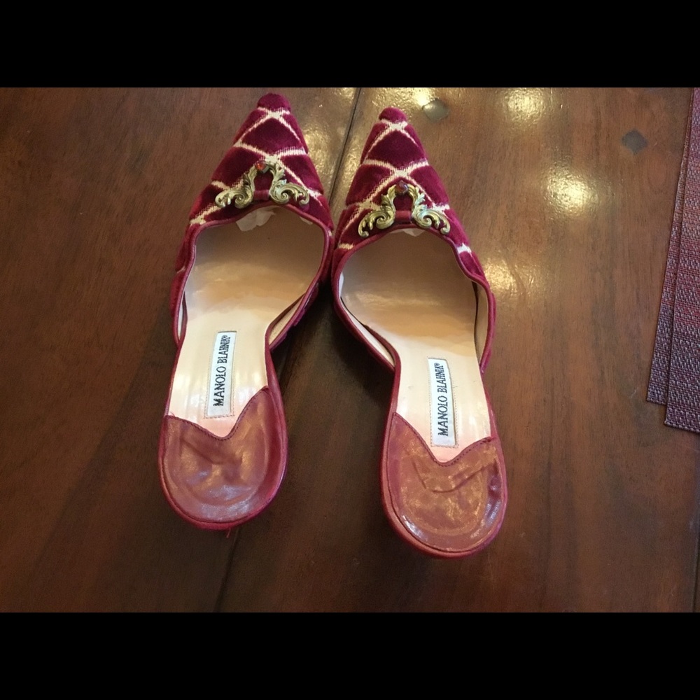 COPY - Women’s Manolo Blahnik Heeled Shoes Red Velvet 40